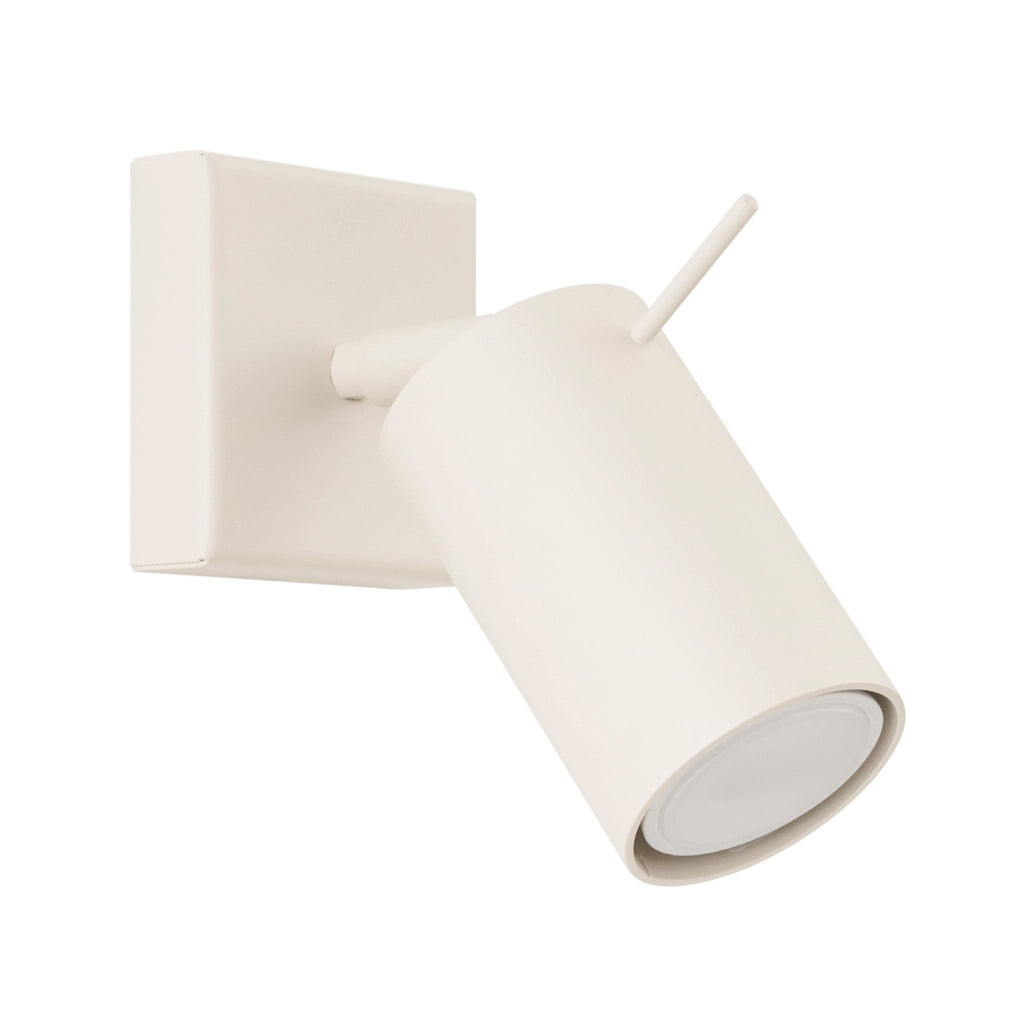 Applique da parete beige moderna orientabile GU10 10W
