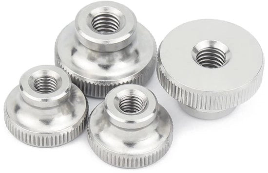 Elementi di fissaggio in acciaio inossidabile M12 - Profilo di testa alto - Grip antislip - Cappuccio per distribuzione di carico - Facile da installare - Viti con cappuccio