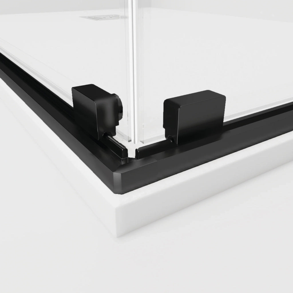 Box doccia frontale TWENTY 1 fisso + 1 scorrevole 180 cm (175-180) rame vetro trasparente