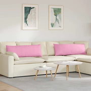 Cuscini da Divano 2 pcs Rosa 120 x 40 cm Tessuto