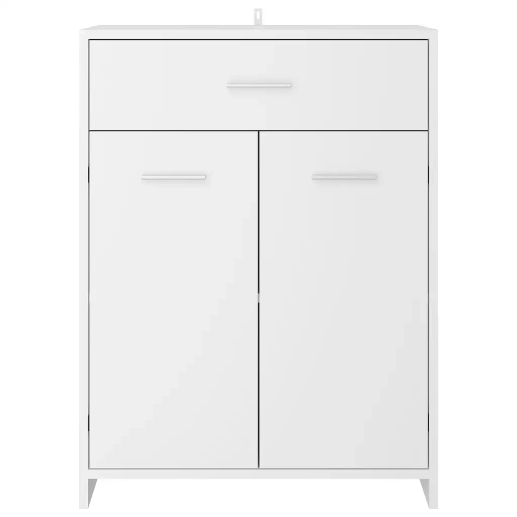 Armadio da Bagno Bianco 60x33x80 cm in Legno tecnico 805024