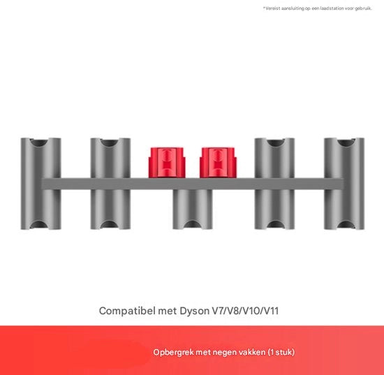 Accessori per aspirapolvere Dyson V7, V8, V10 e V11, compreso contenitore di conservazione.