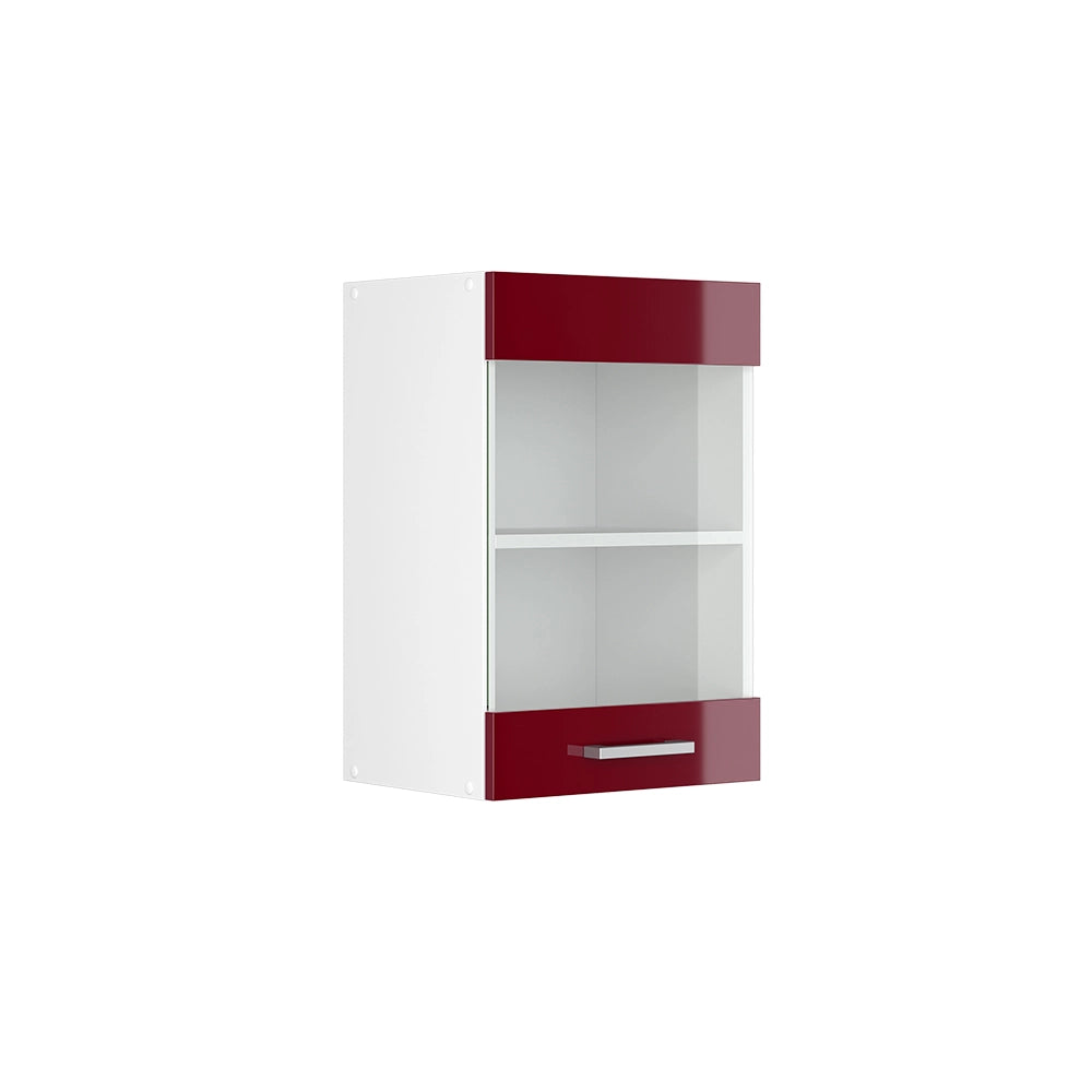 Vicco Frontale cucina Rosso lucido 39.6 x 59 cm frontale del mobile per pensile con vetro