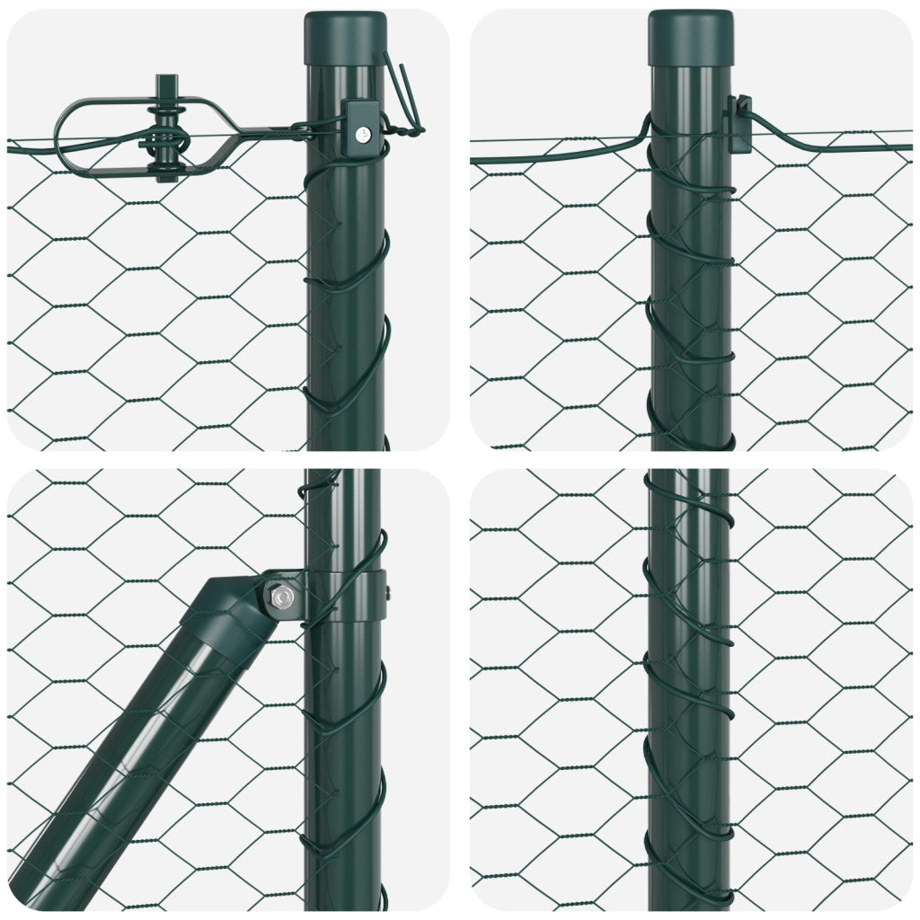 Recinzione Esagonale  Verde 0.8x50 m Acciaio