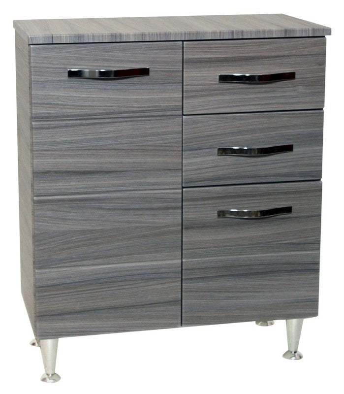 MOBILE BAGNO BASE ANTONELLA 2 ANTE 2 CASSETTI 66X33X80H  PALISSANDRO FRASSINATO