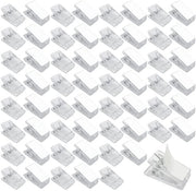 Viti autoadesive - 60 pezzi - clip per parete in plastica per casa e ufficio