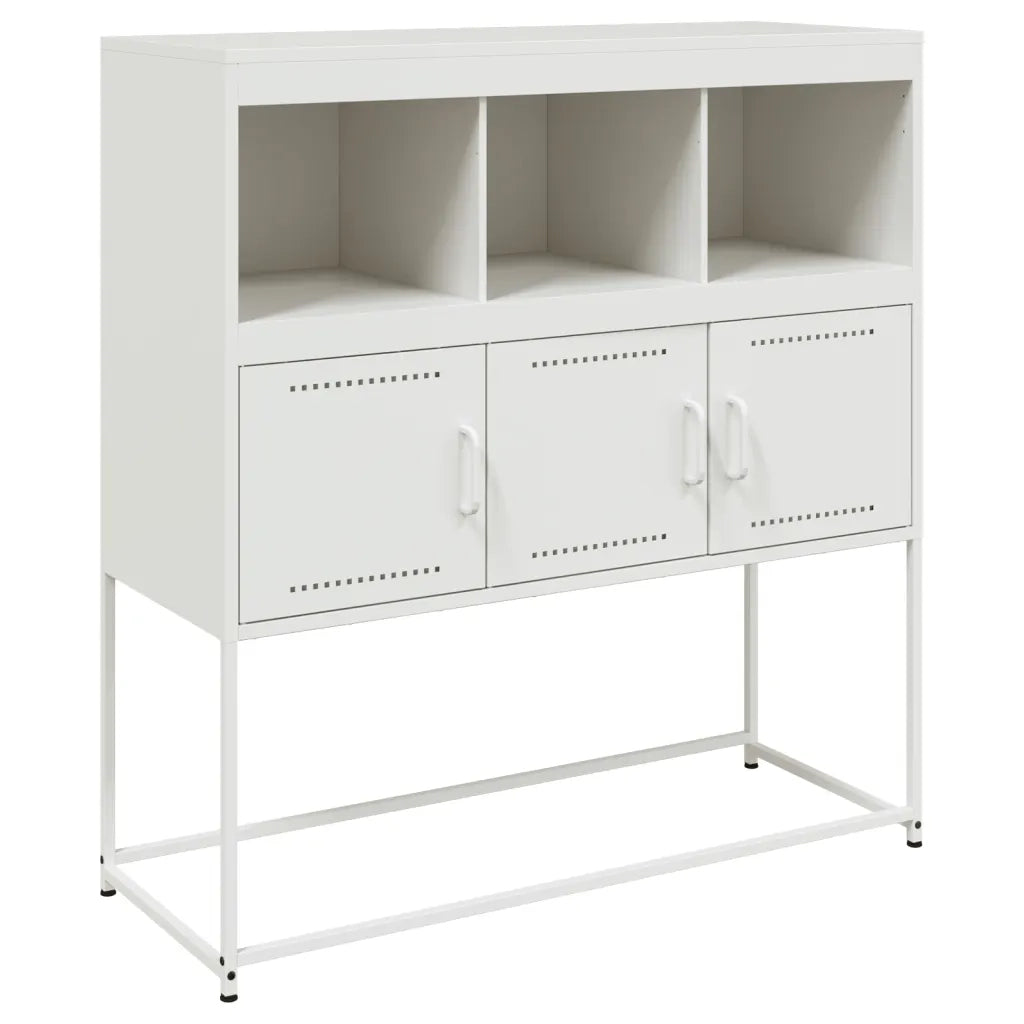 Credenza Bianca 100,5x39x107 cm in Acciaio 846595