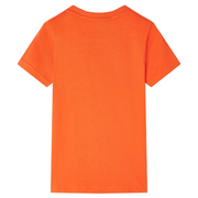 Maglietta per Bambini Arancione Scuro 128 12447
