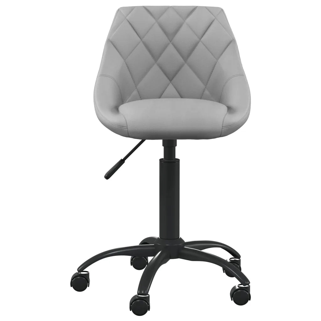 Sedia da Ufficio Grigio Chiaro in Velluto 3088846