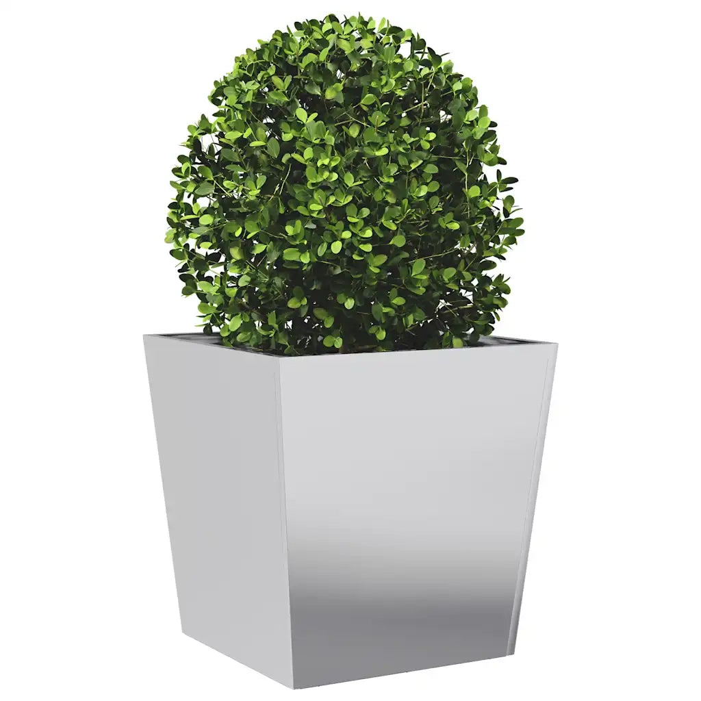 Fioriere da Giardino 2 pz 50x50x50 cm in Acciaio Zincato
