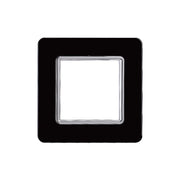 Placca In Vetro Serie Starlight 2P Colore Nero Compatibile Con Vimar Plana