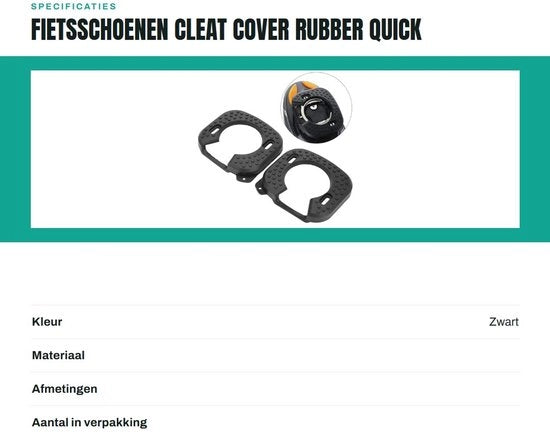 Coprimozzo per Pedaliera Antivicissitudini - Accessorio per Scarpe da Bicicletta - Gomma - Facile da Installare - Duraturo - Comfort e Protezione - Coprimozzo per Pedaliera