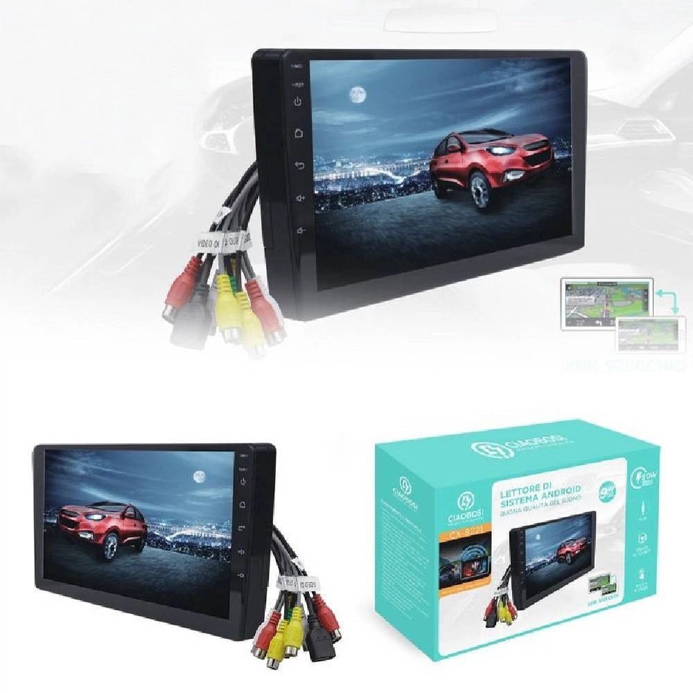 Trade Shop - Autoradio Sintolettore Con Monitor 9″ Hd Lettore Sistema Android 50wx4 Cx-8221 -