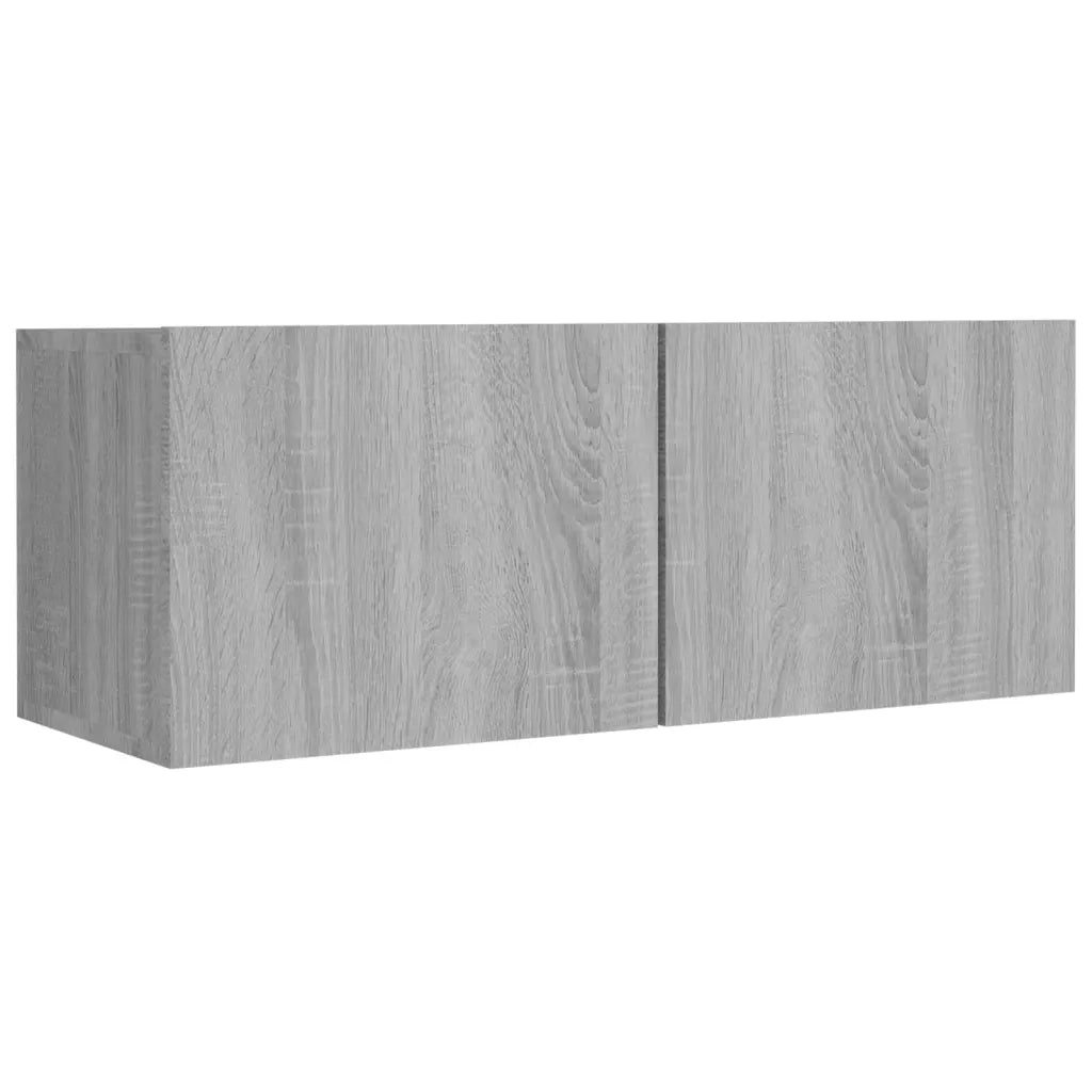 Set di Mobili Porta TV 4 pz Grigio Sonoma in Legno Multistrato 3114204