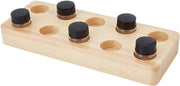 Set di 10 vasetti di inchiostro in vetro con supporto in legno, contenitori riutilizzabili per inchiostro, vernice e calligrafia - 7 ml.