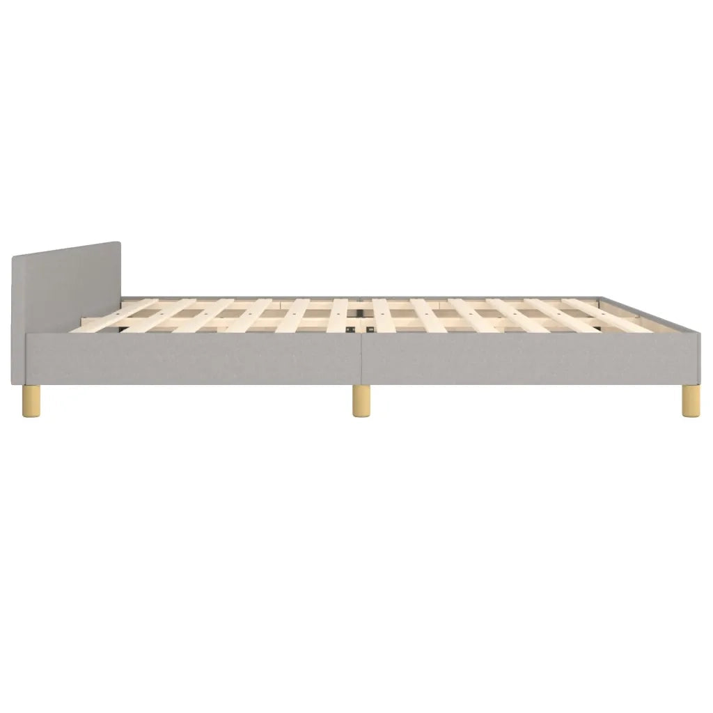 Giroletto senza Materasso Grigio Chiaro 200x200 cm Tessuto 3125000