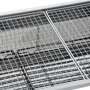 Barbecue a Carbone Carbonella Portatile e Pieghevole in Acciaio Inox