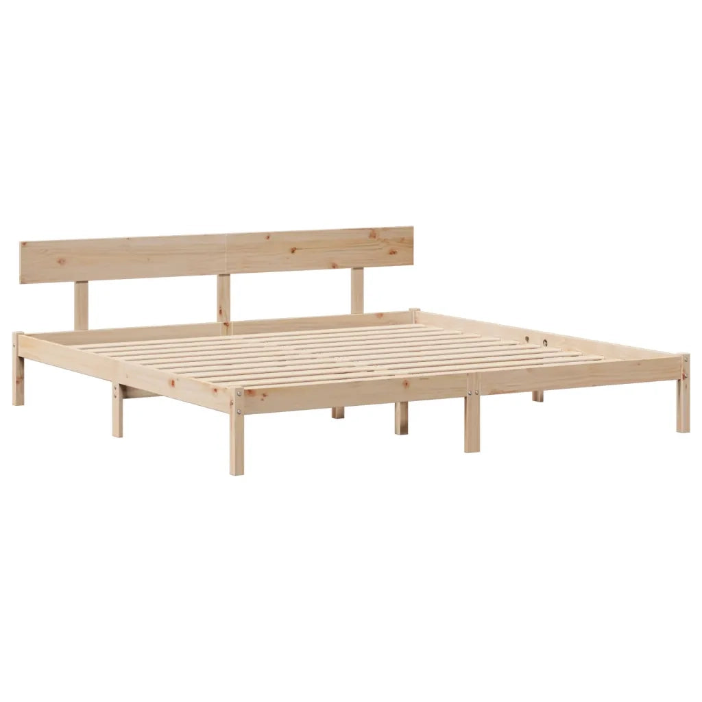 vidaXL Letto senza Materasso 180x200 cm in Legno Massello di Pino