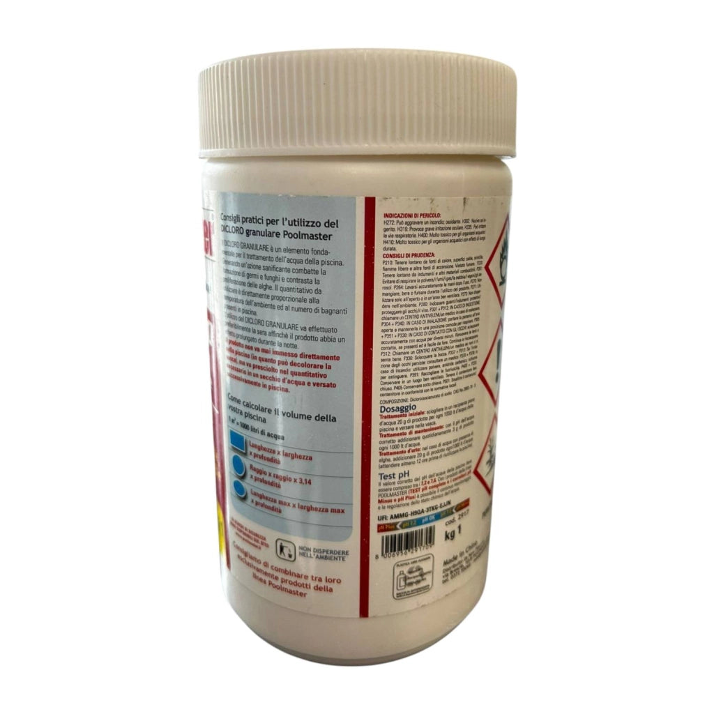 DICLORO GRANULARE POOLMASTER Kg.1