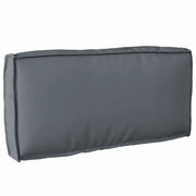 Cuscino Antracite 80 x 40 x 12 cm Tessuto Oxford 42001528