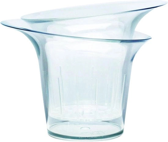 Vaso a forma rotonda per orchidee e irrigazione - 20 x 20 cm trasparente