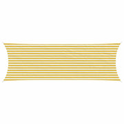 Telo Ombra-Vela Ombreggiante-Parasole a Vela Giallo e Bianco 2 x 6 m HDPE