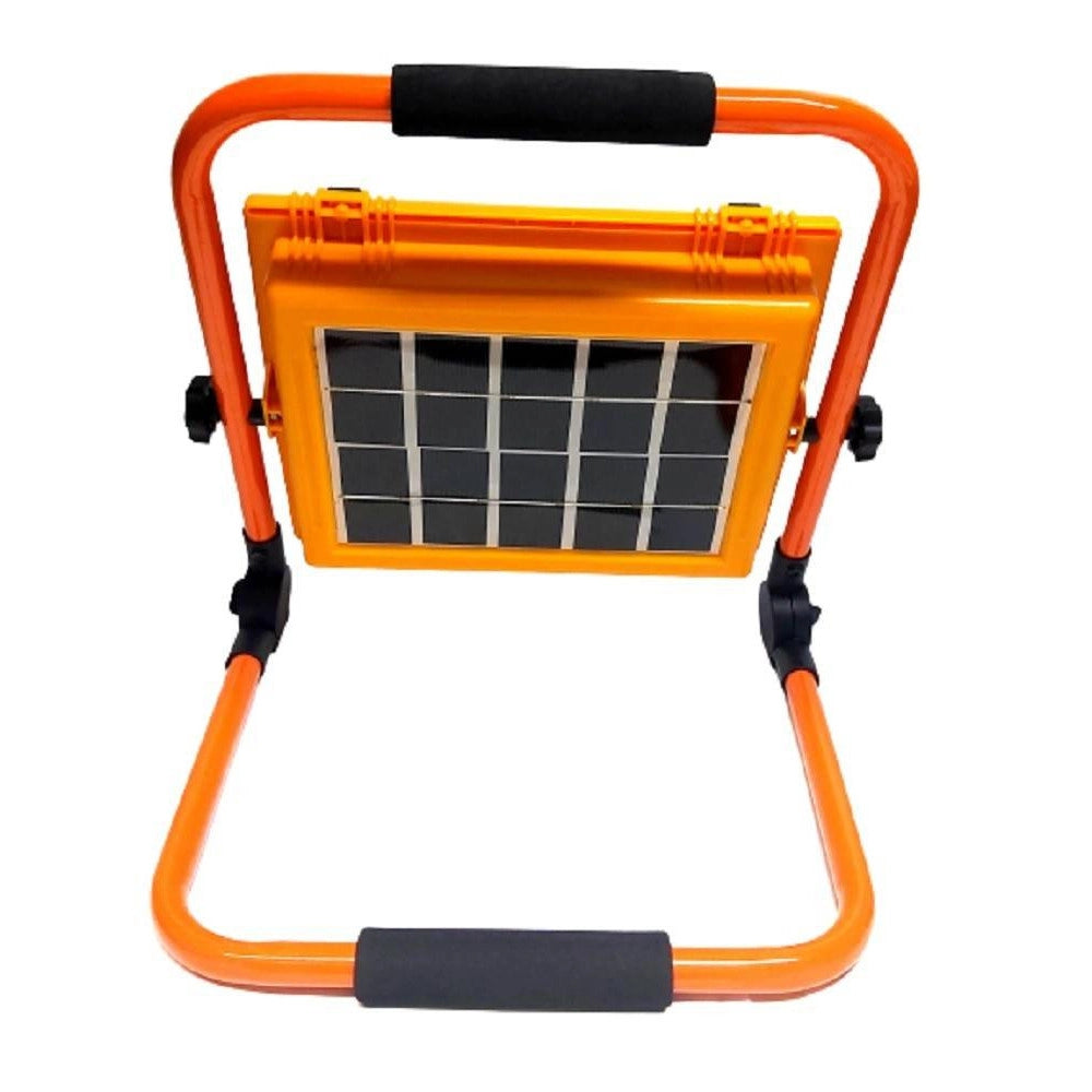 Trade Shop - Faro Di Emergenza Lavoro A Led 100 W Ricaricabile Pannello Solare Staffa Ab-t27 -