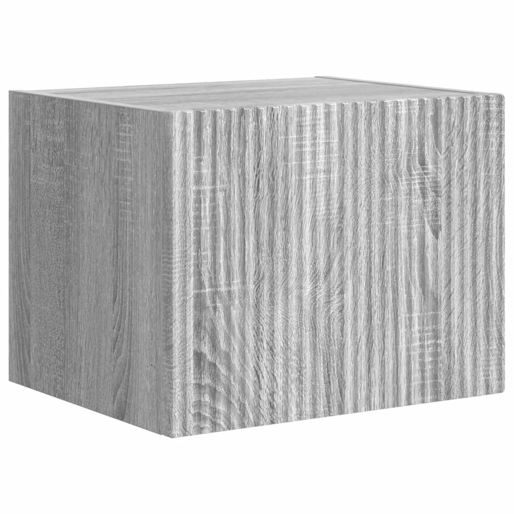 Set di Mobiletto da TV a Parete 6 pcs Grigio Sonoma