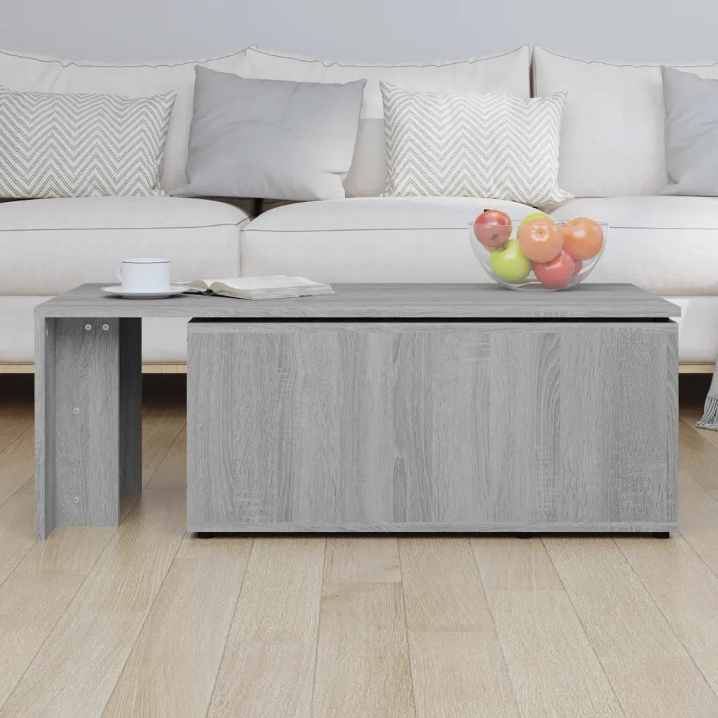 Tavolino da Salotto Grigio Sonoma 150x50x35cm Legno Multistrato cod mxl 20858