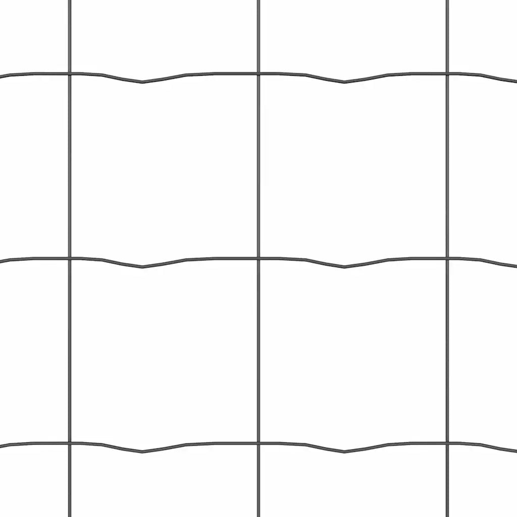 Recinzione Euro Grigio 0,6 x 10 m Ferro rivestito in PVC 42004507