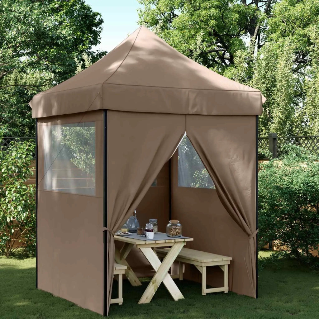 Tenda Party Marrone 200 x 200 x 306 cm Tessuto Oxford 42023537