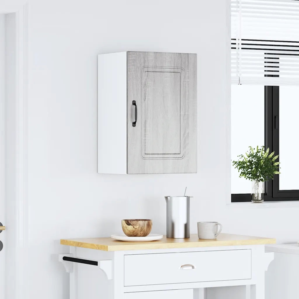 vidaXL Pensile da Cucina Kalmar Grigio Sonoma in Legno Multistrato