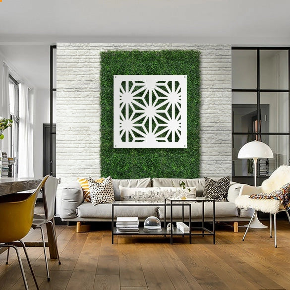 RADIANT - Pannello in PVC traforato - Parasole Misura: 50x150 cm, Colore: bianco