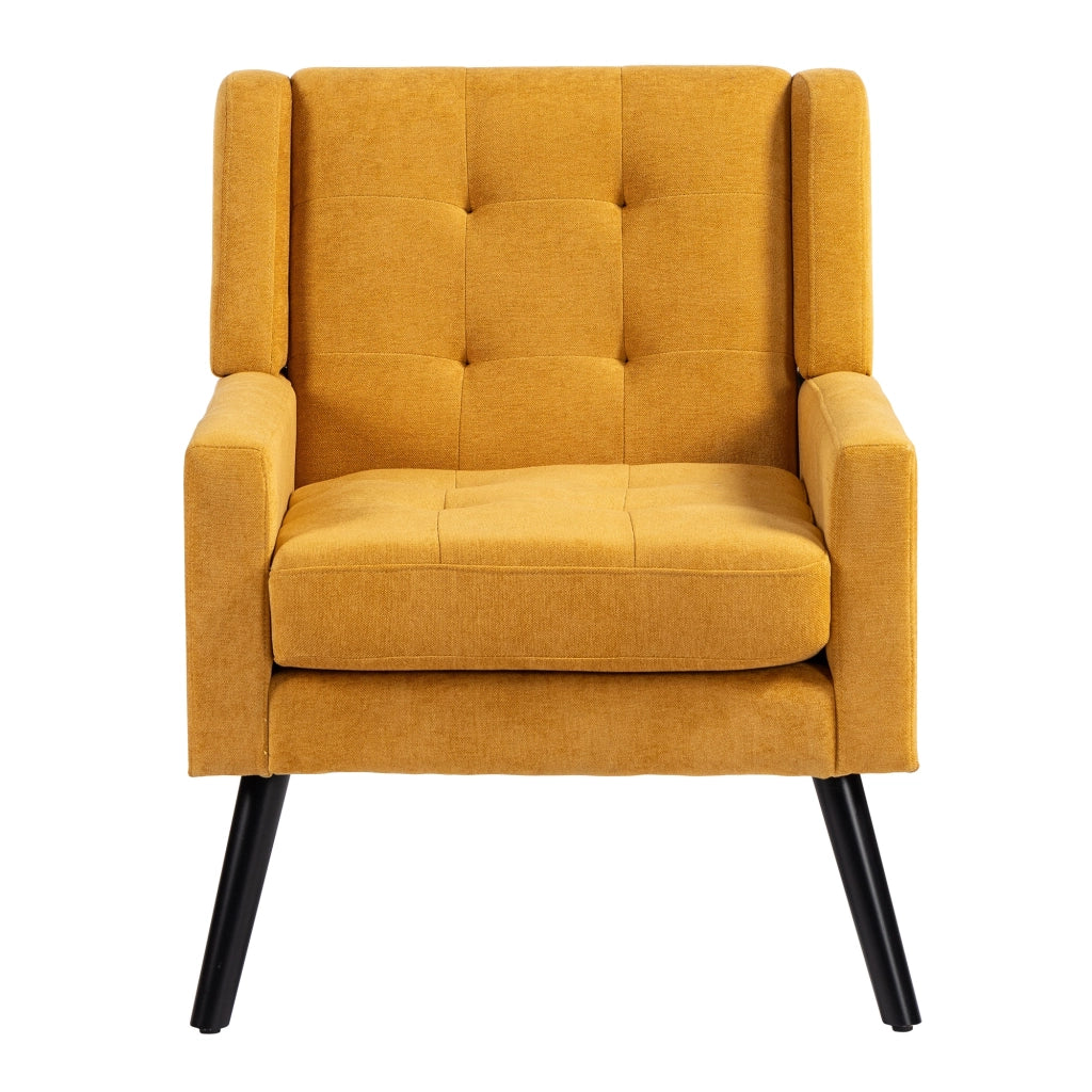Poltrona Imbottita in Velluto con Gambe in Legno ¨C MINIMAL ¨C Grigio