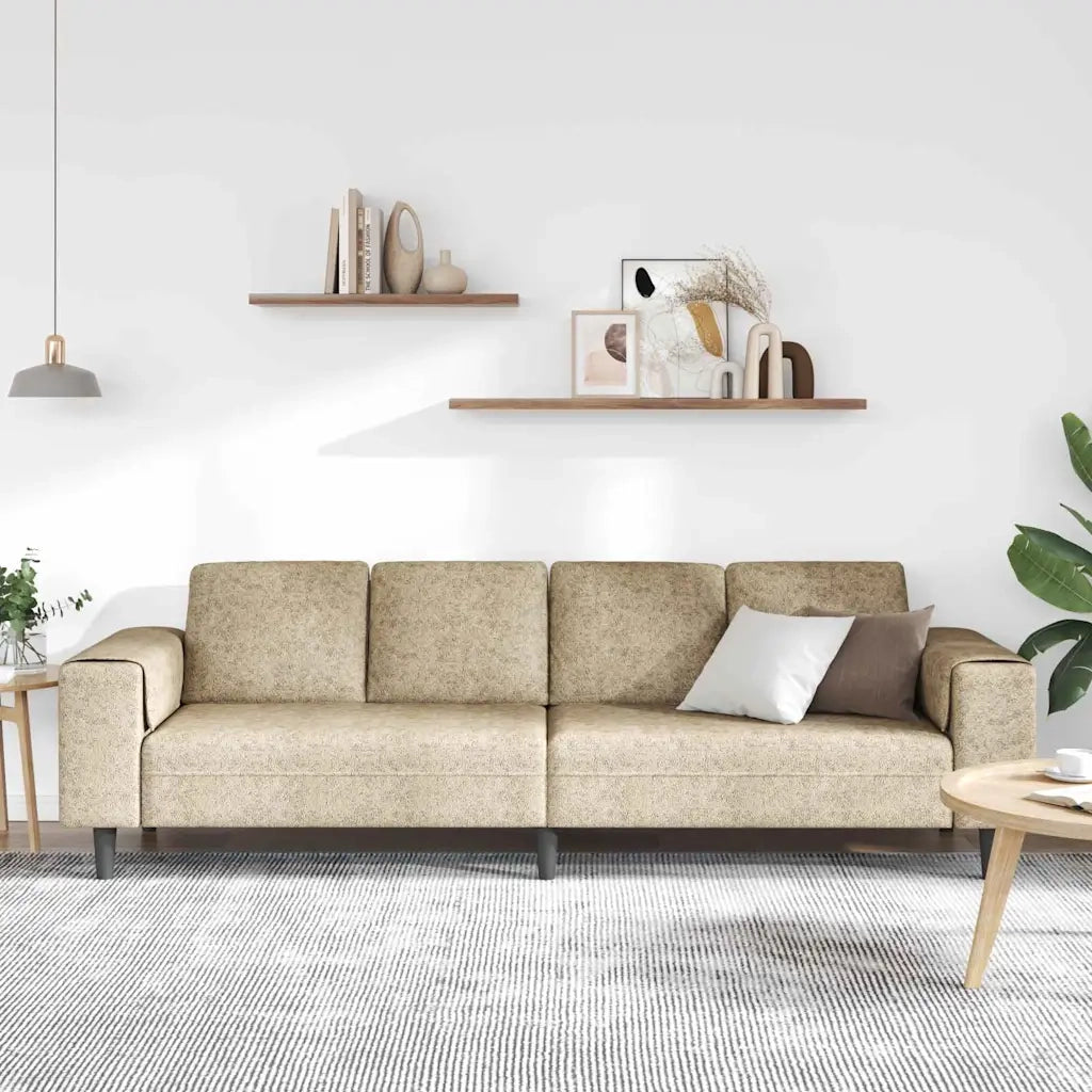 Set di divani Grigio chiaro Pelle scamosciata sintetica