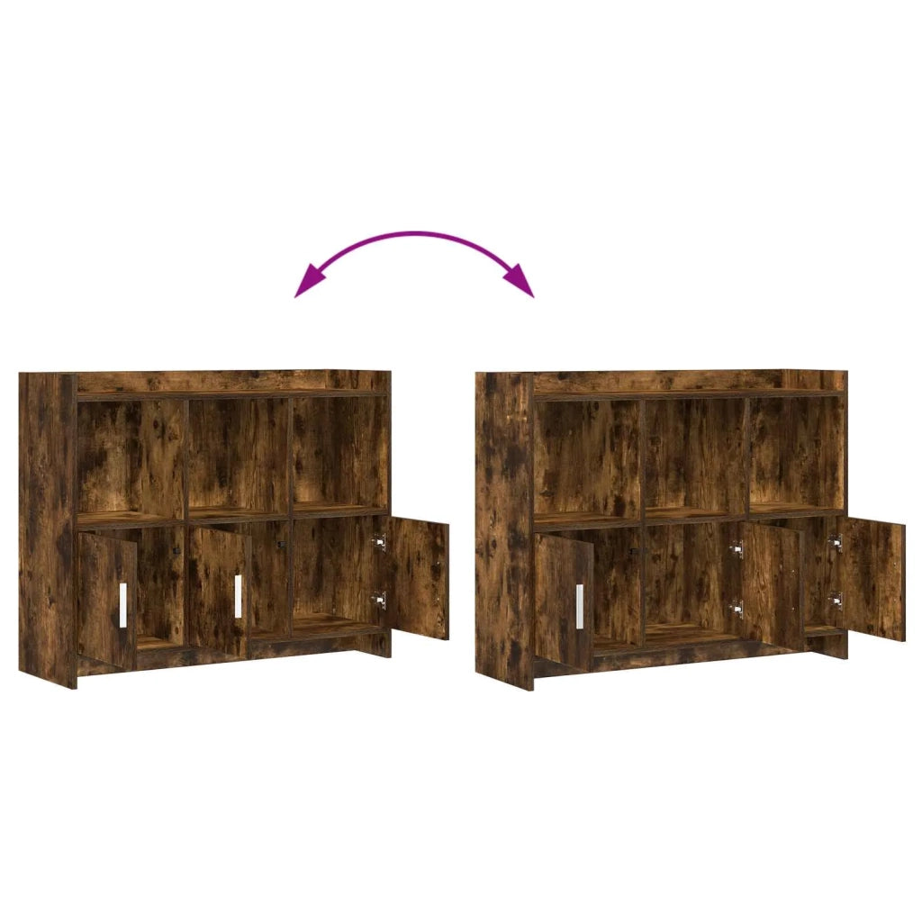 Credenza Rovere Fumo 98,5 x 33 x 80 cm Legno ingegnerizzato 8011143