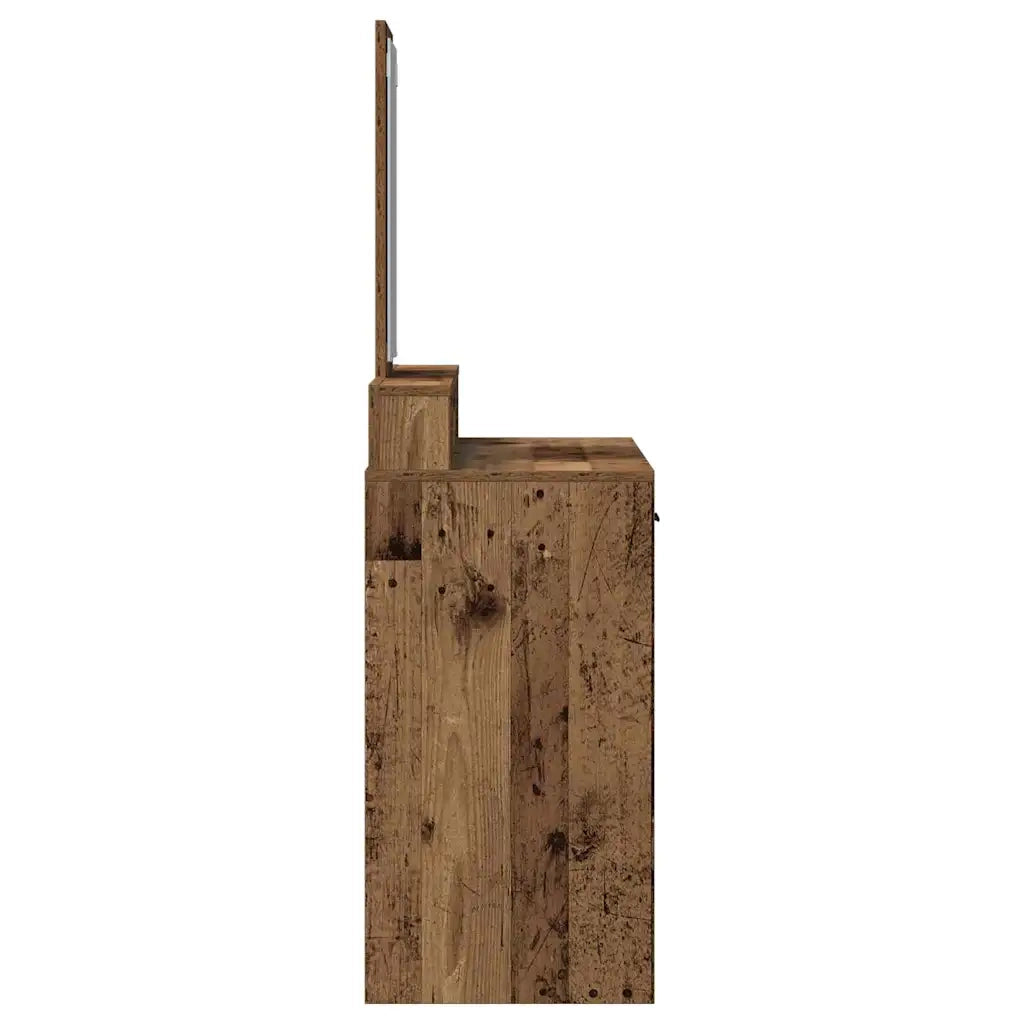 Tavolo da Trucco con cassetto Legno vecchio 100 x 41 x 140 cm 865152