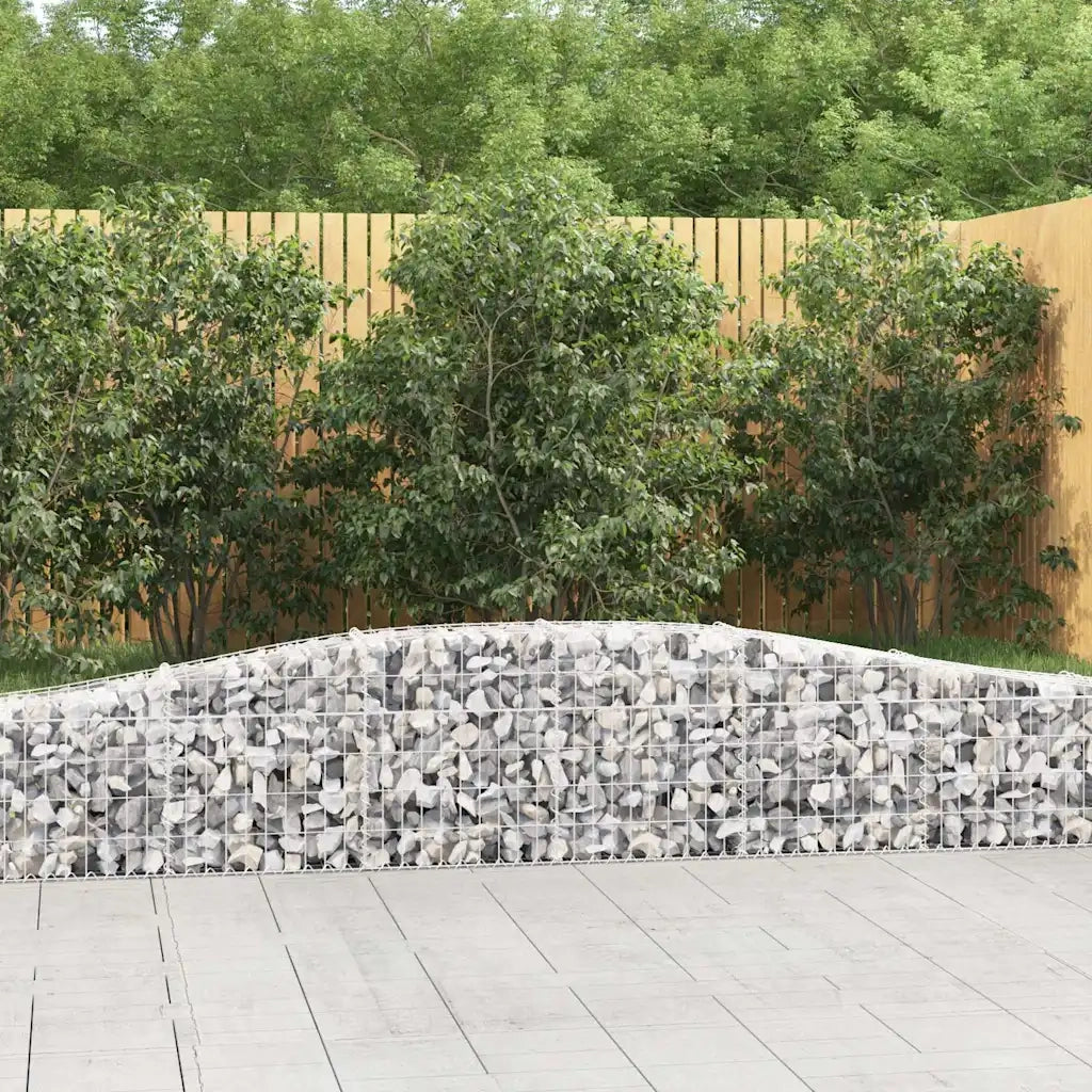 Cesti Gabbioni ad Arco 10 pz 400x30x40/60 cm Ferro Zincatocod mxl 76032