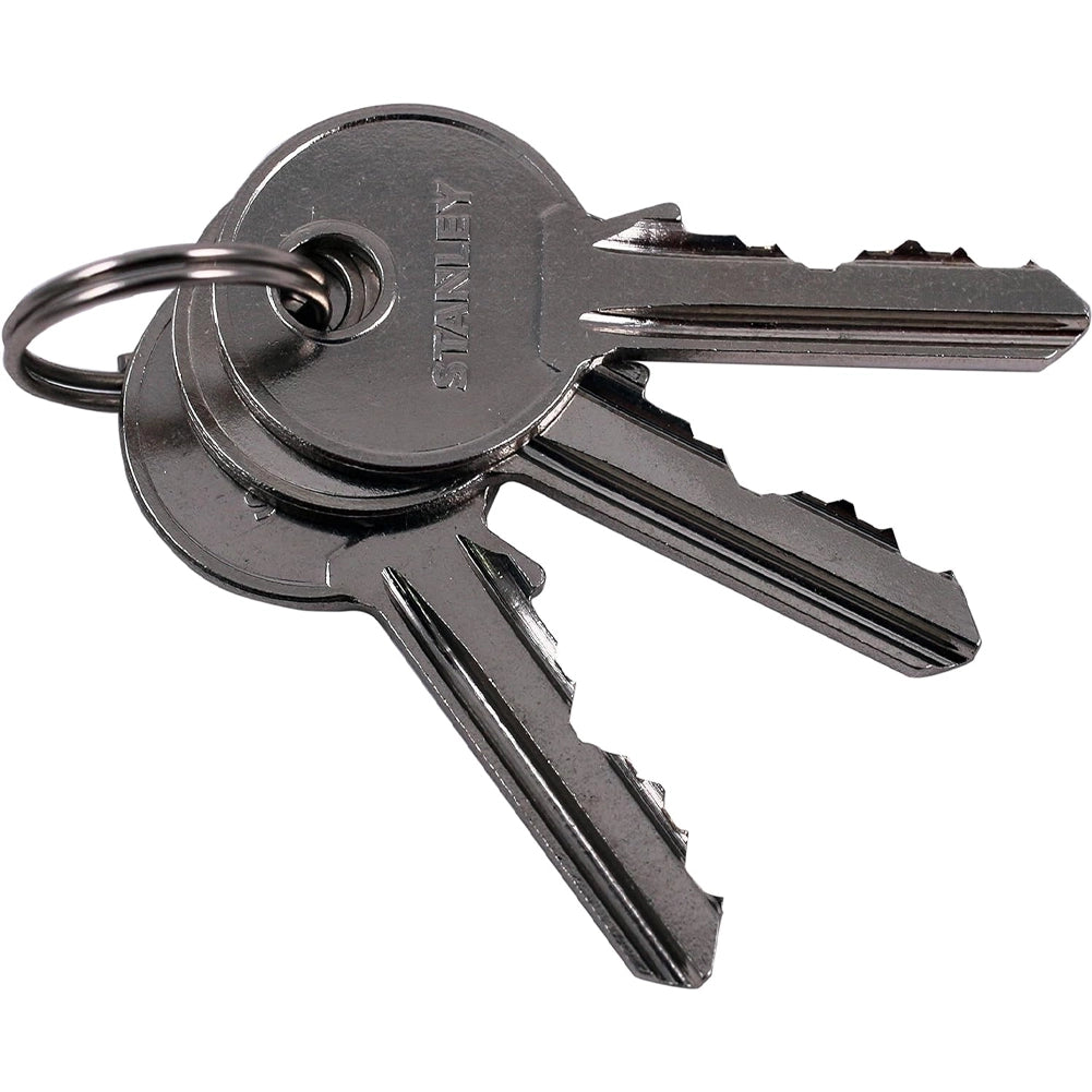 Stanley Lucchetto Arco Standard in Acciaio Cementato da 60 mm con 3 Chiavi