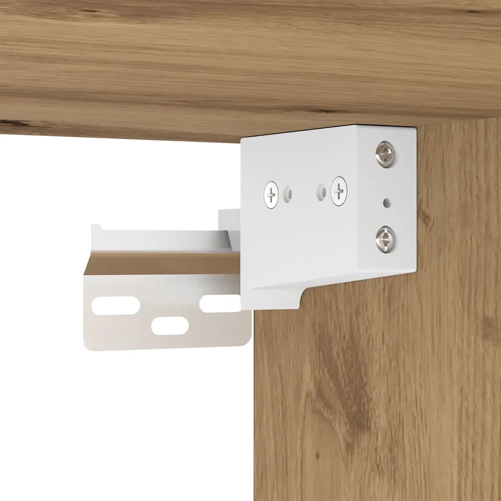 Scarpiera con anta 32 x 35 x 70 cm ampio spazio contenitivo stile artigianale legno di rovere ingegnerizzato 02_0050917