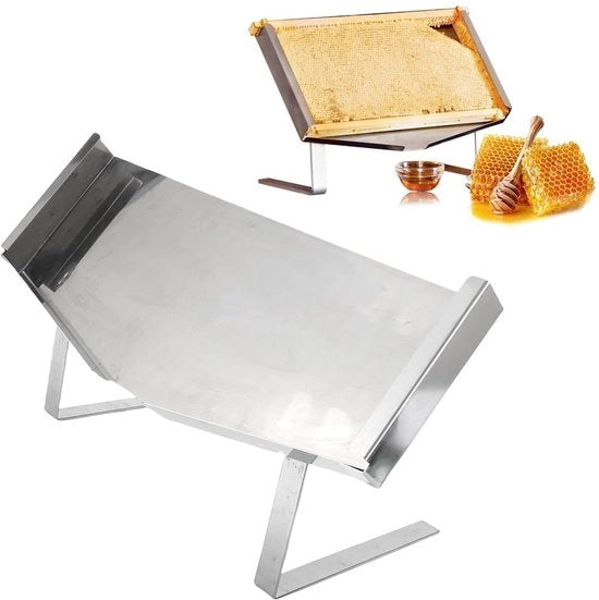 Supporto per Frame di Melata in Acciaio Inossidabile - Regolabile - Adatto per Ristoranti - Incluso 2 Piedini e 5 Viti - Supporto per Frame di Melata