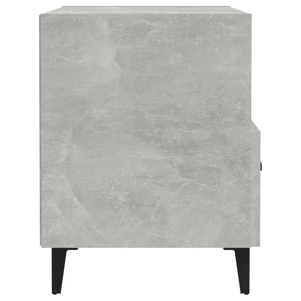 Comodini 2 pz Grigio Cemento in Legno Multistrato cod mxl 30380