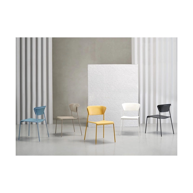 SET DA 4 SEDIA LISA TECNOPOLIMERO MADE IN ITALY SCAB DESIGN - Antracite 81