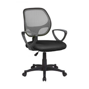 Archimede E8088, Atlanta Sedia Operativa Rete, Grigio (Grigio/Nero), 57 x 55 x 100 cm