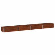 Letto rialzato da giardino Ruggine 320 x 40 x 24 cm cartone 8006347