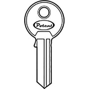 CHIAVE PIATTA POTENT C1650 ORIGINALE - OTTONE NICHELATO- 10 pezzi