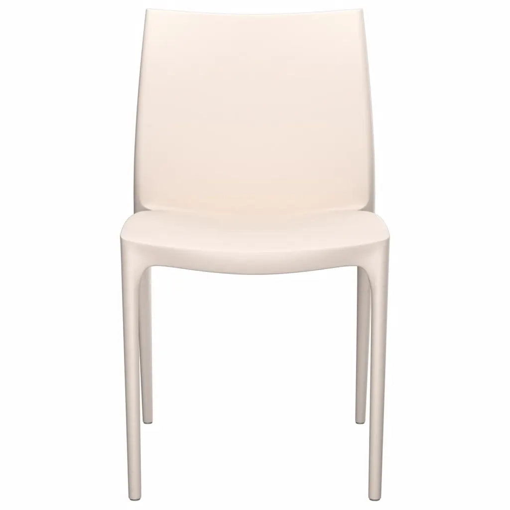 Sedie da Giardino 2 pz Crema 50x46x80 cm in Polipropilene 364733