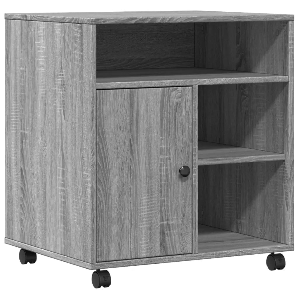 Supporto per Stampante con Ruote Grigio Sonoma 60x50x67 cm CFW1511721