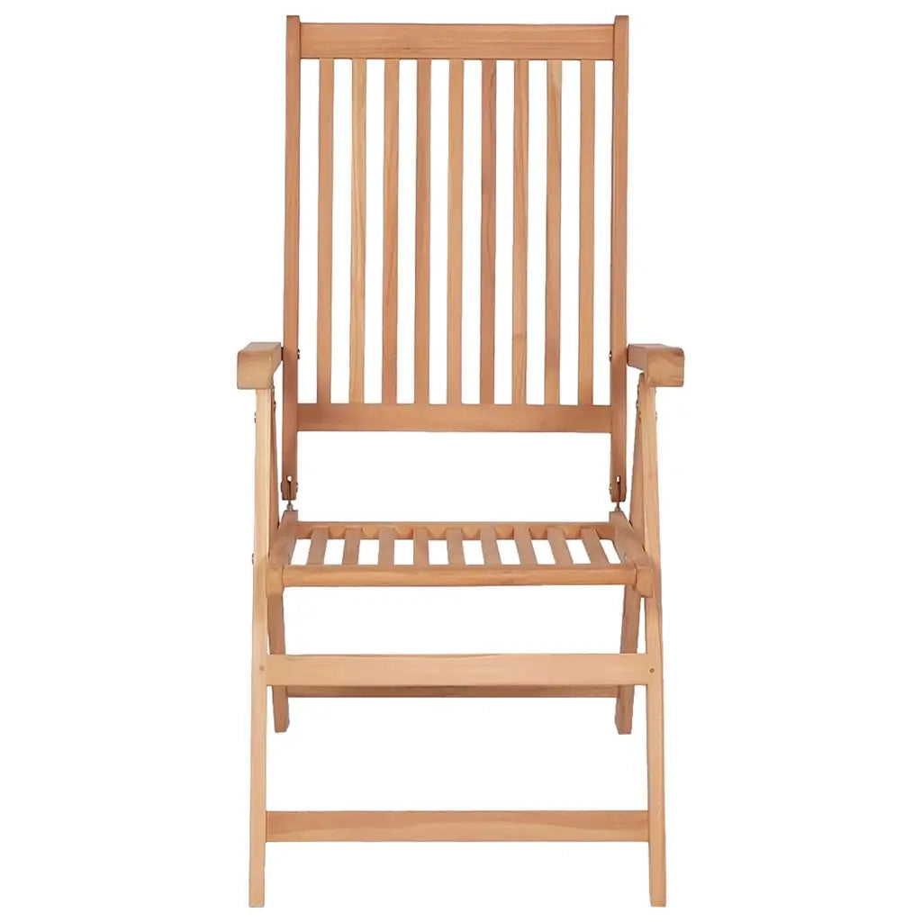 Sedie Reclinabili da Giardino 2 pz in Legno Massello di Teak cod mxl 11645