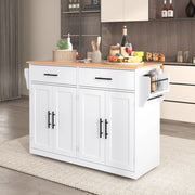 Carrello da cucina con piano ribaltabile e ruote; MDF bianco naturale